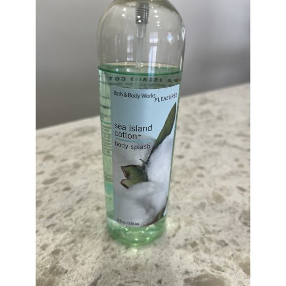 Bath & Body Works Sea island Cotton Body Splash 2000s 8oz-80% Full Hard to Find - Picture 2 of 5